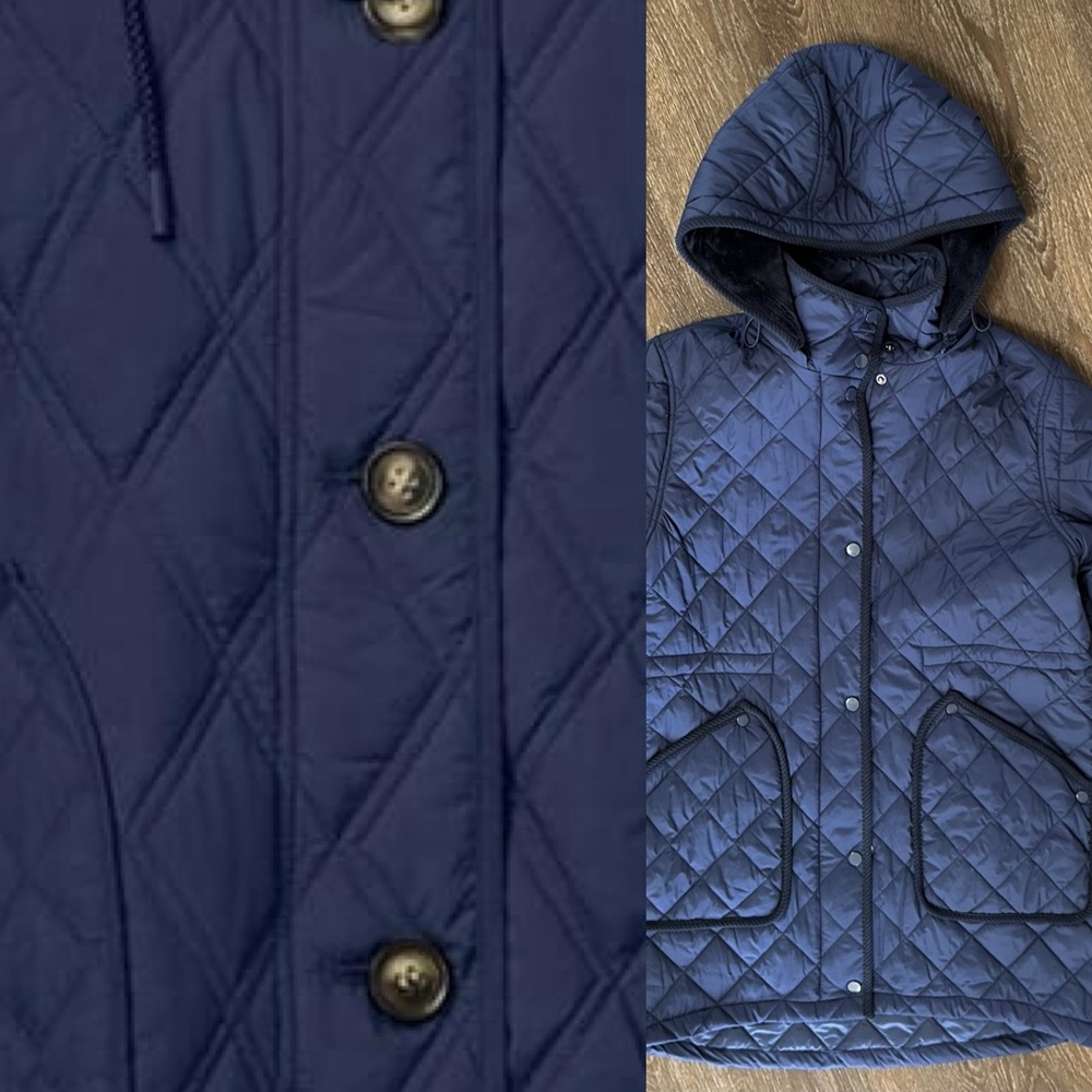 Women’s Bernardo All Day puffer Jacket Navy Blue Size Small NWT - Picture 3 of 14